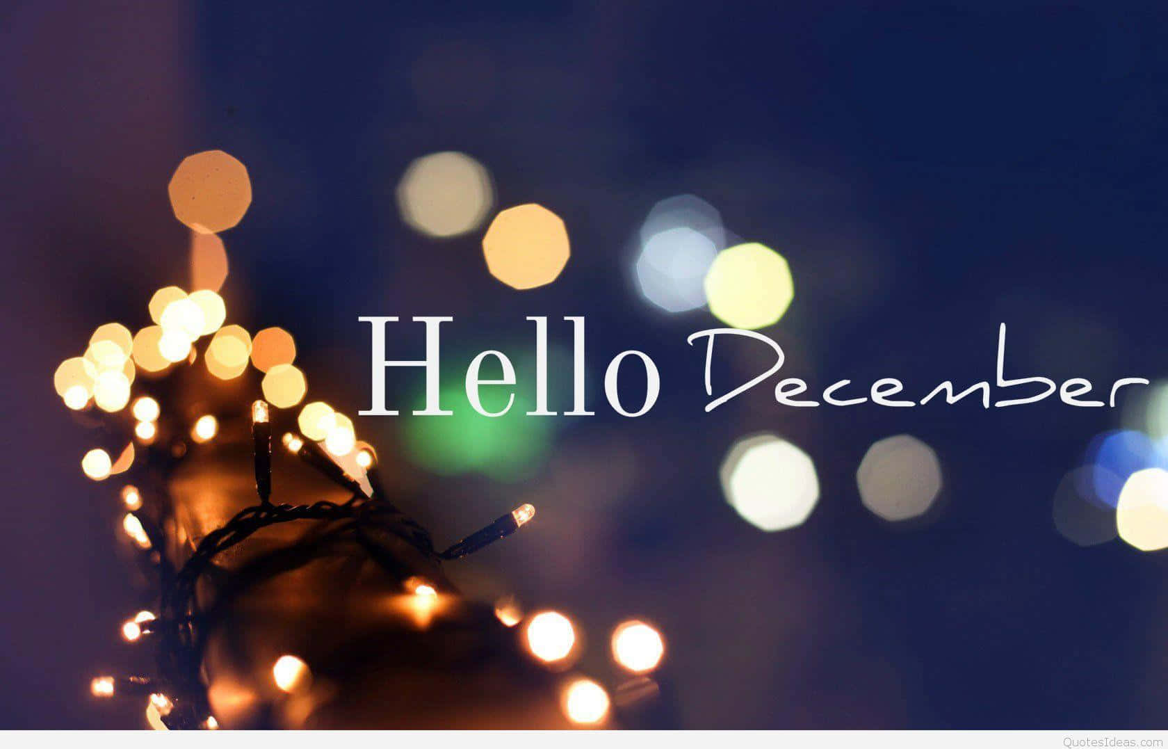 Welcome the winter season with this peaceful December background