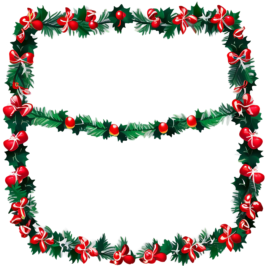 Download December Holiday Garland Png 06202024 | Wallpapers.com