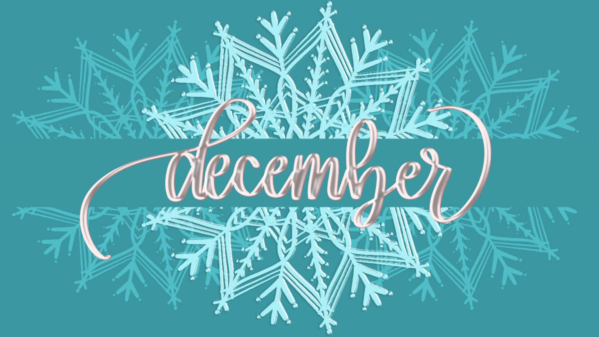 December Snowflake Design Wallpaper