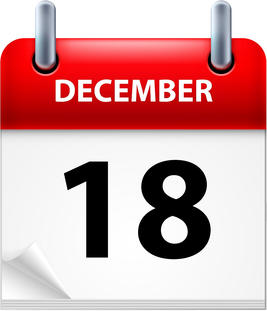December18 Calendar Icon PNG