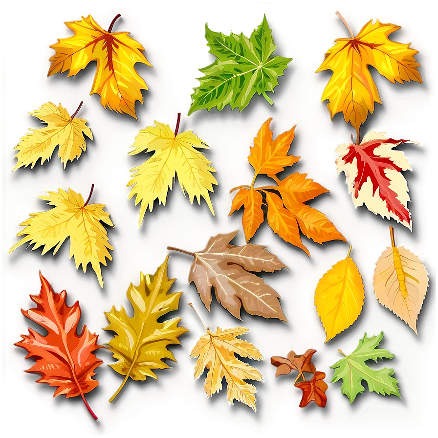 Deciduous Leaves Falling Png 6 PNG