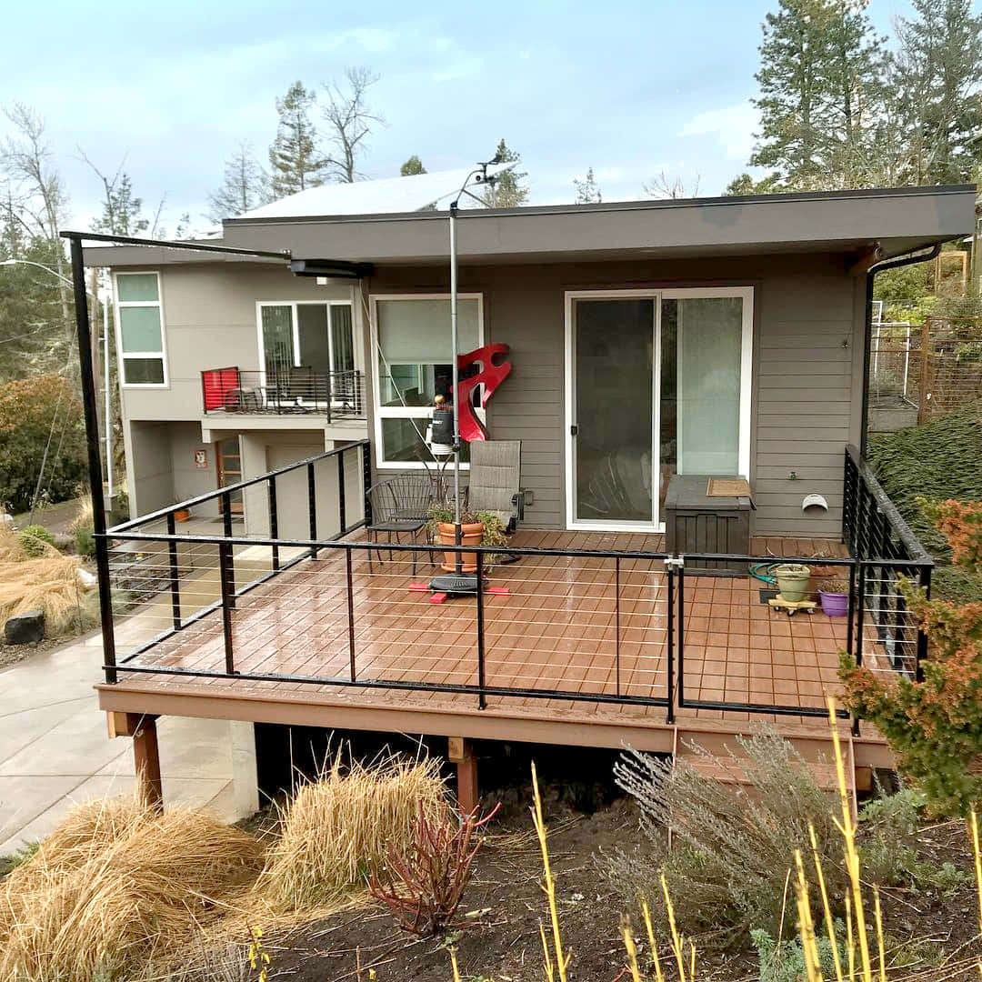 Tiny House Deck Pictures