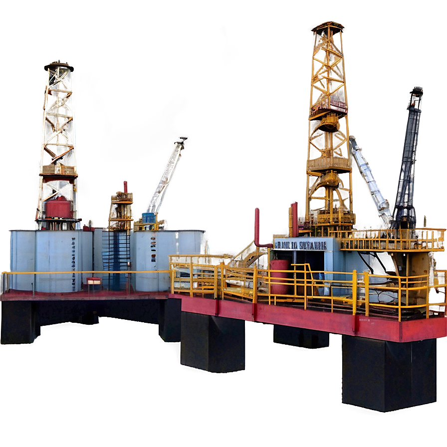 Decommissioned Oil Rig Png 06122024 PNG