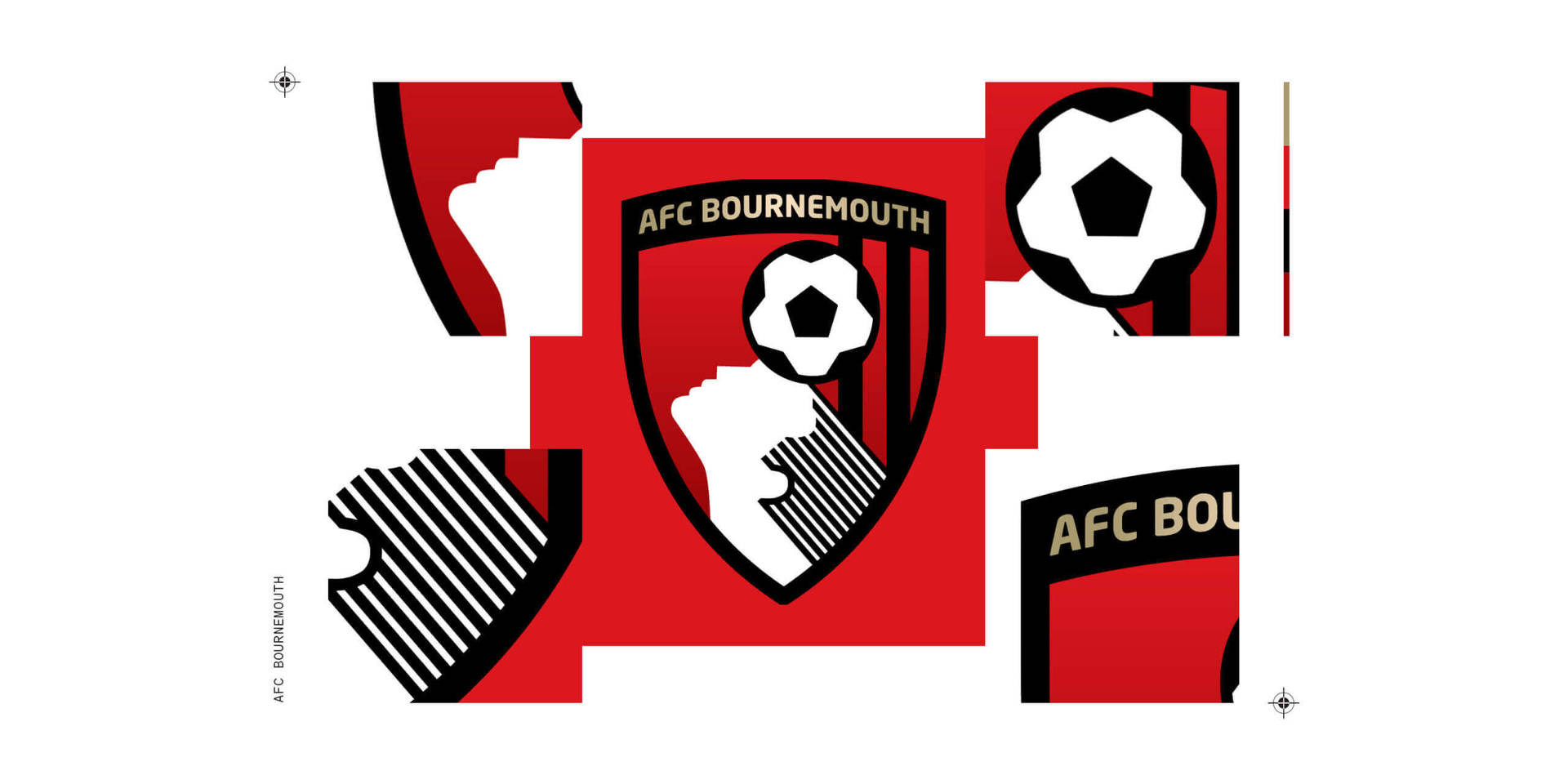 Logodestrutturato Della Squadra Afc Bournemouth Sfondo