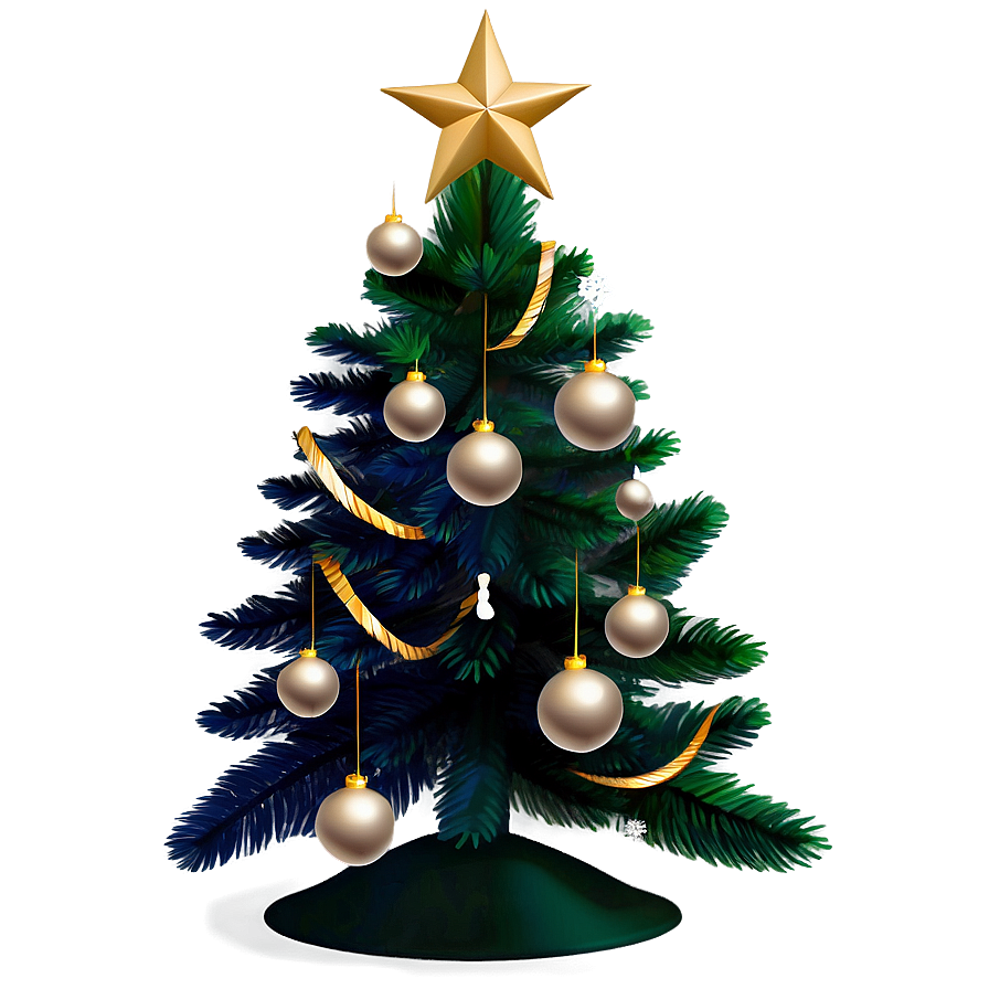 Decorated Christmas Tree Transparent Png Dkb30 PNG