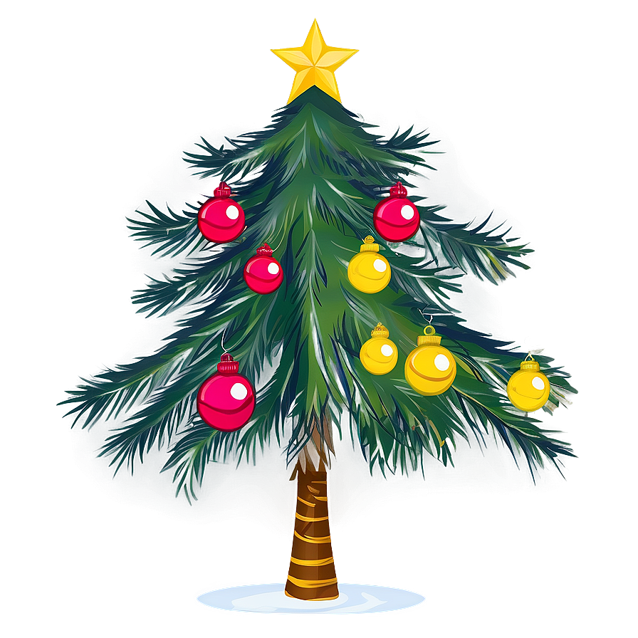 Decorated Christmas Tree Transparent Png Ril PNG