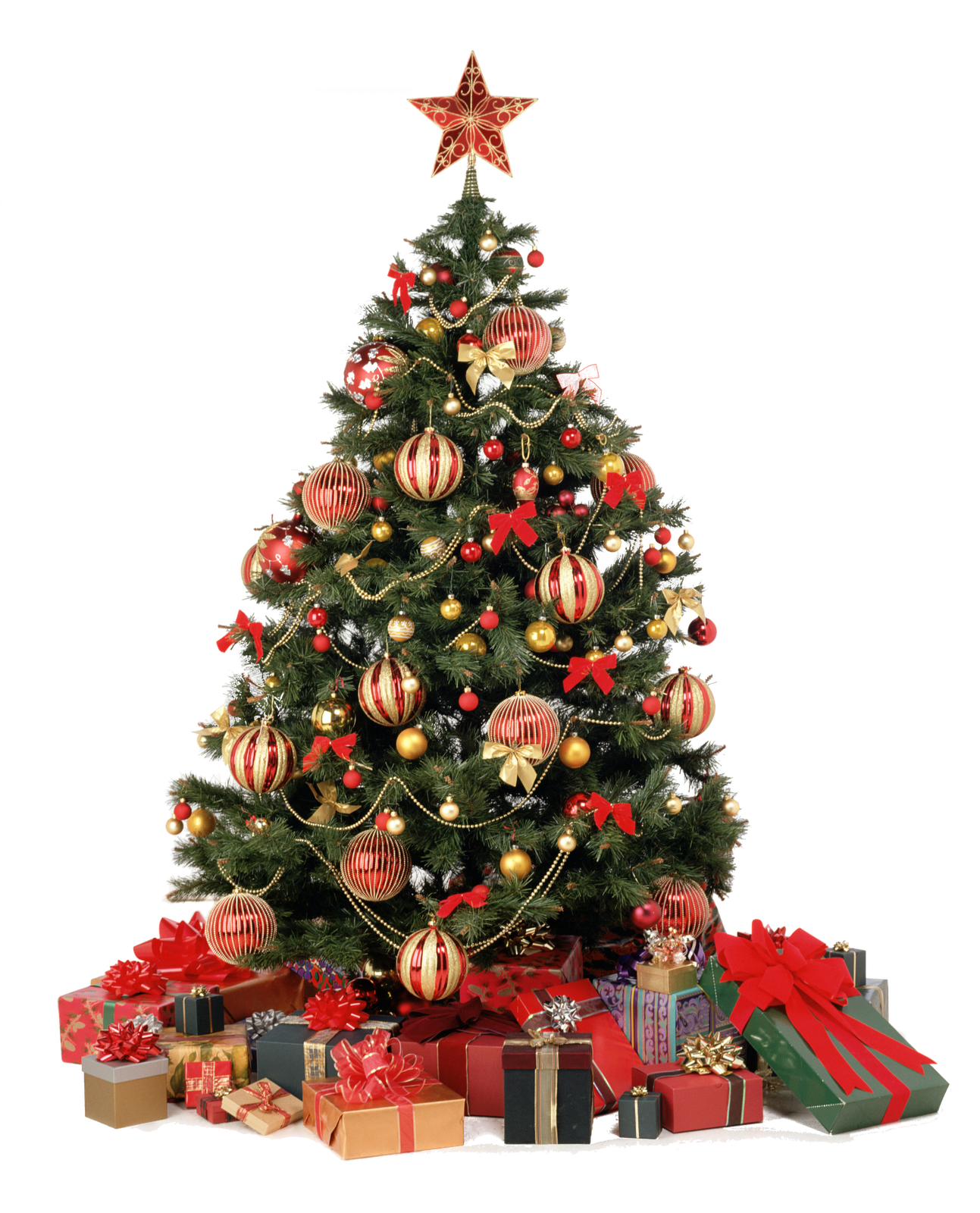 Decorated Christmas Treewith Gifts PNG