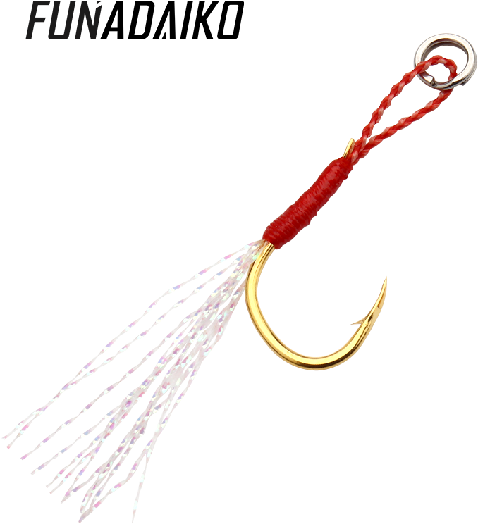 Decorated Golden Fishing Hook PNG