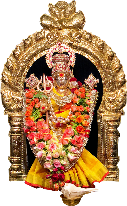 Decorated Statueof Goddess Durga PNG