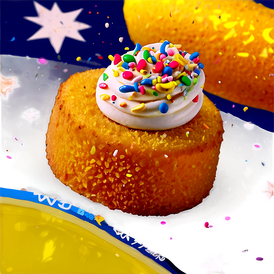 Decorated Twinkiewith Sprinkles PNG