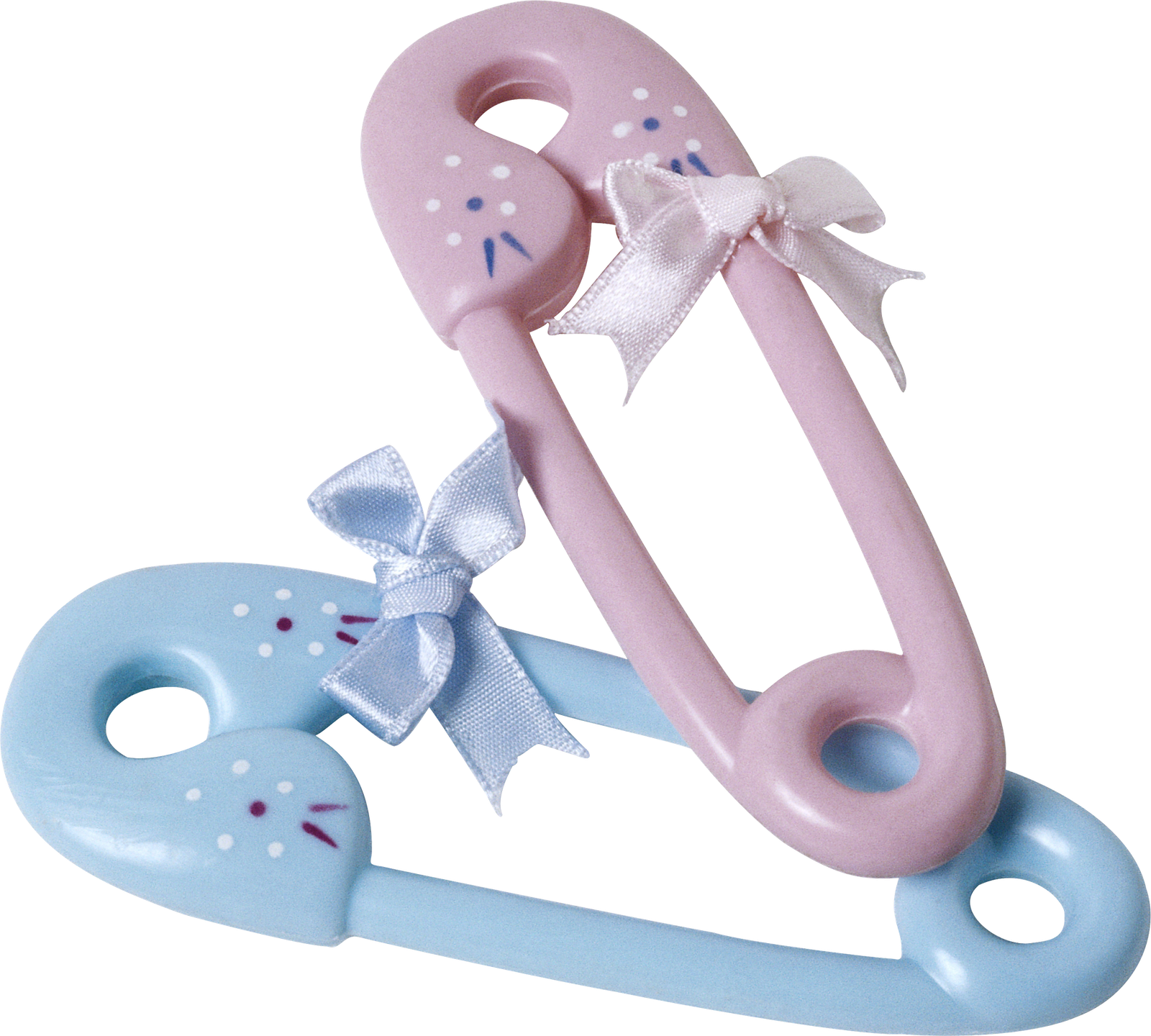 Decorative Baby Safety Pins PNG
