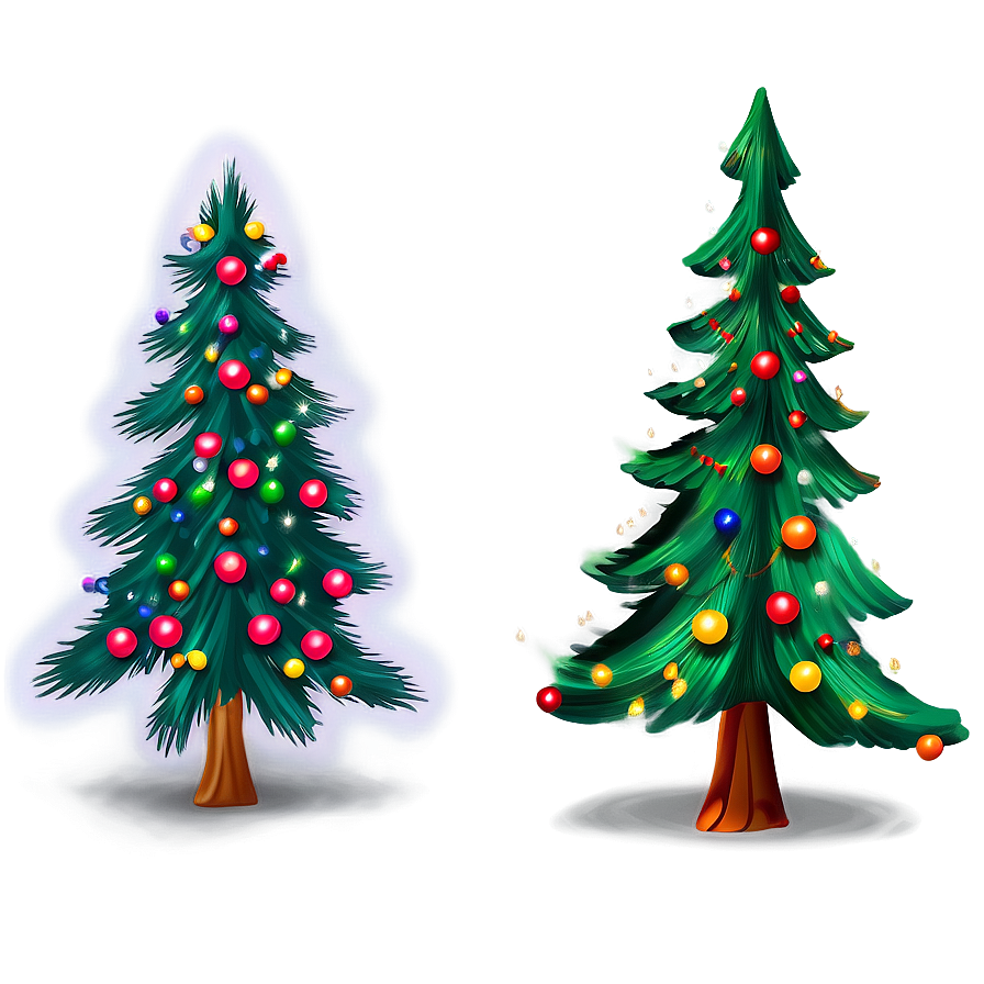 Decorative Christmas Tree Shape Png 06132024 PNG