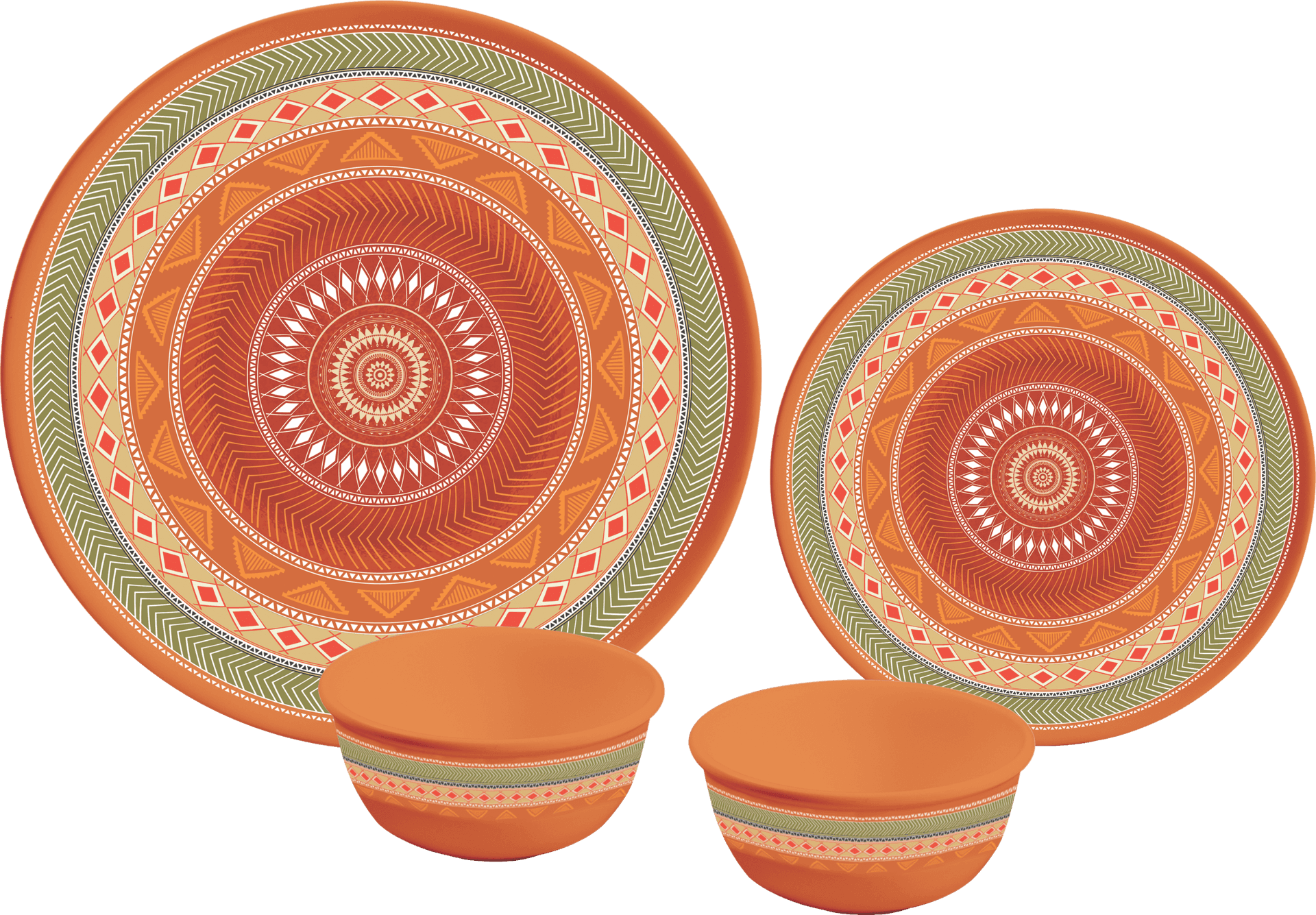 Decorative Dinnerware Set PNG