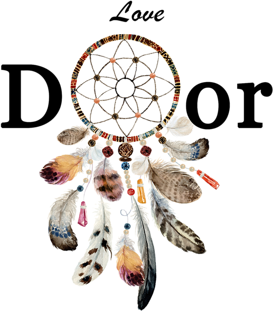 Decorative Dreamcatcher Love Graphic PNG