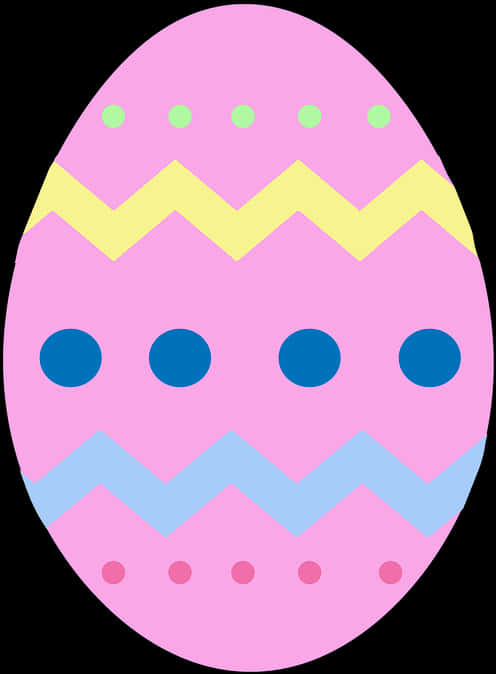 Decorative Easter Egg Graphic PNG