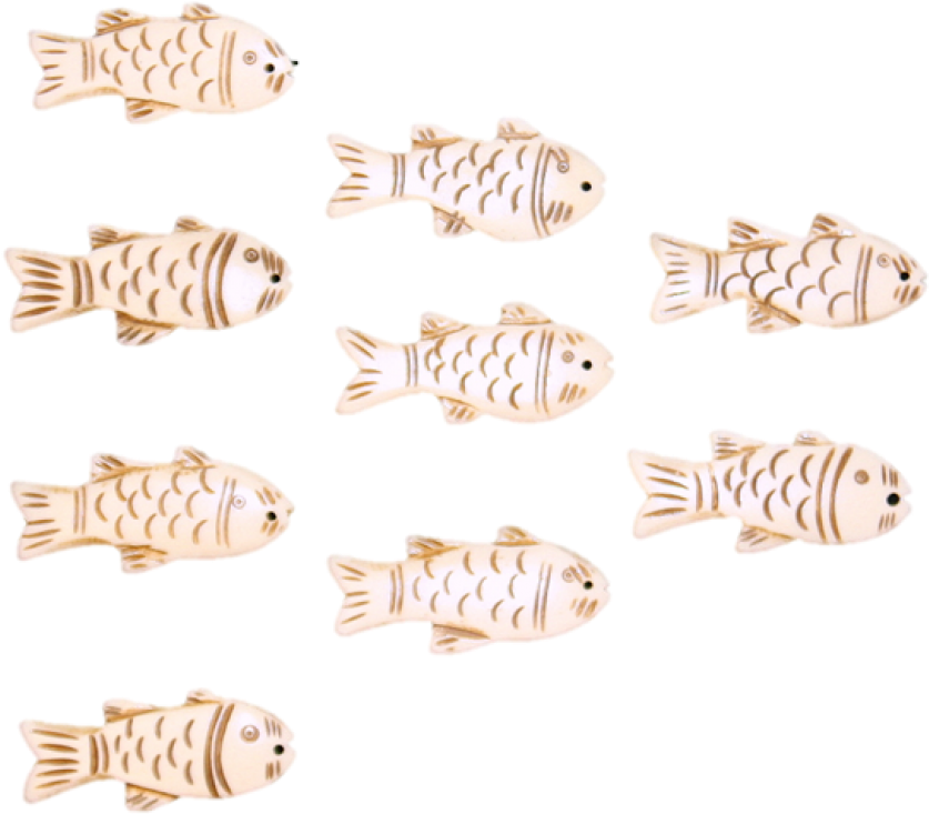 Decorative Fish Cookies Pattern PNG