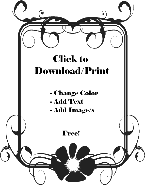 Decorative Frame Template Download PNG