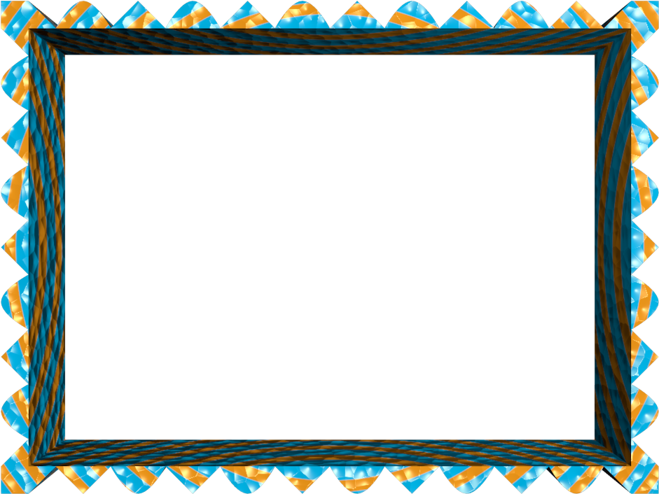 Decorative Geometric Border Frame PNG