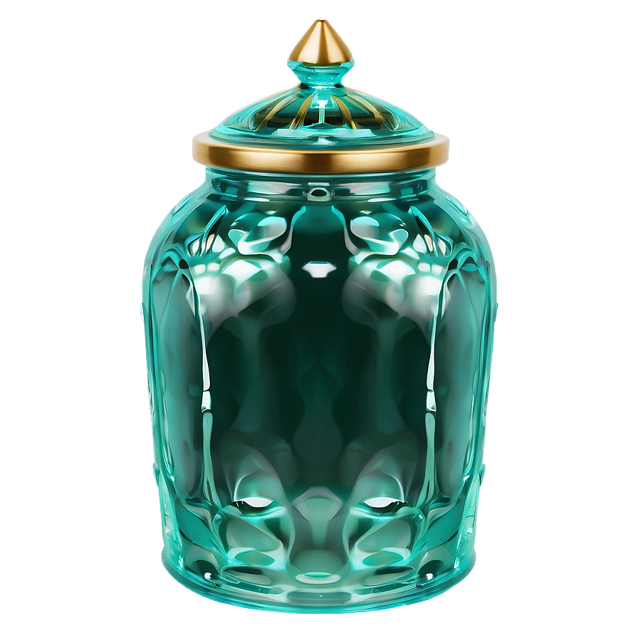 Decorative Glass Jar Png 06132024 PNG