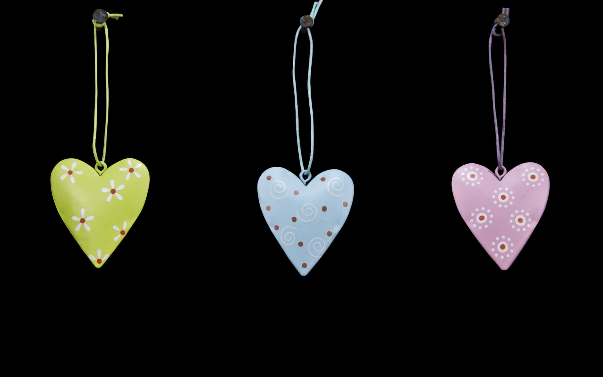Decorative Heart Ornaments PNG