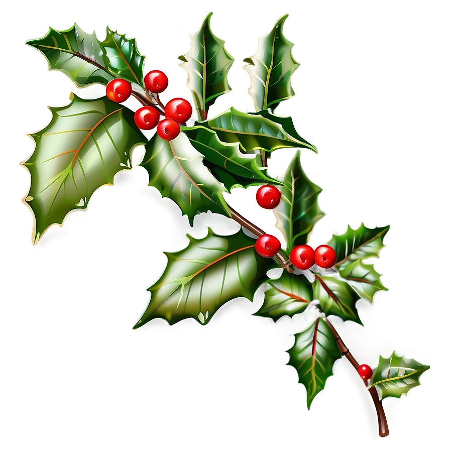 Decorative Holly Png 84 PNG