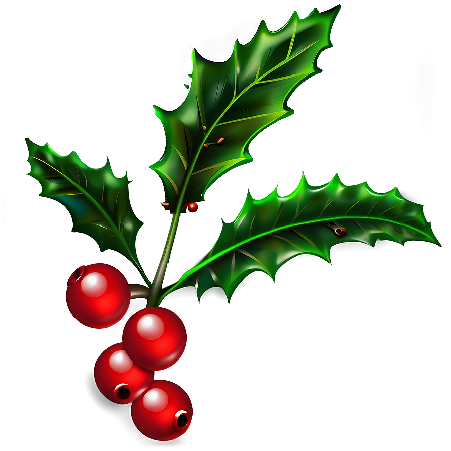 Download Decorative Holly Png Agt | Wallpapers.com