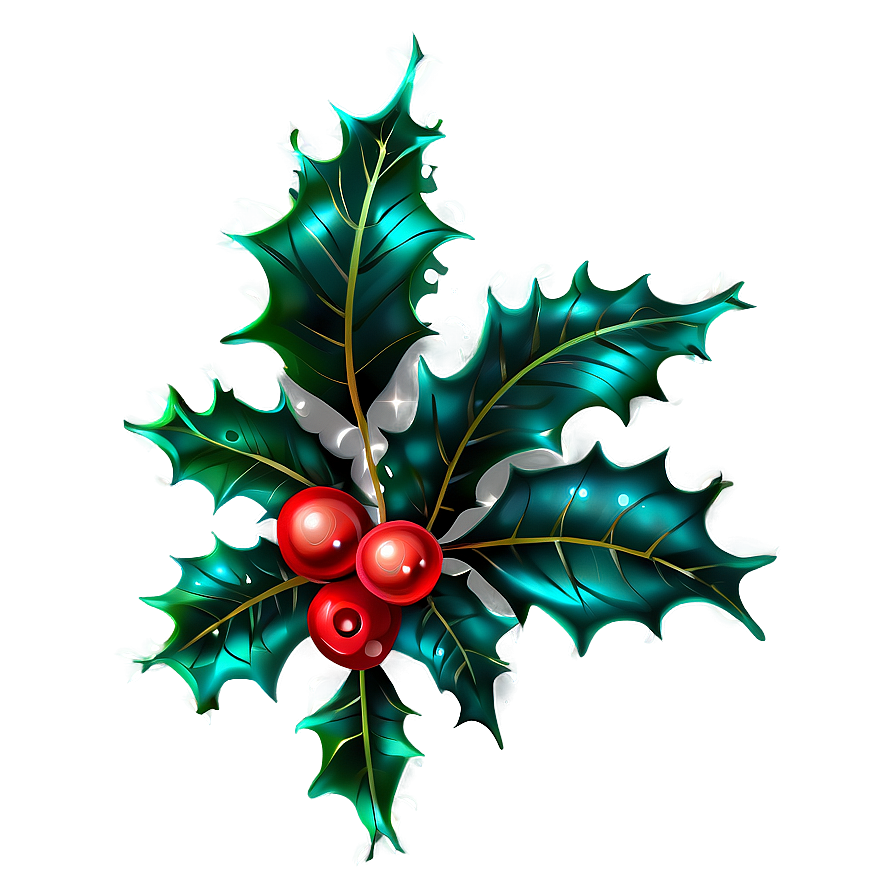 Download Decorative Holly Png Tuh | Wallpapers.com