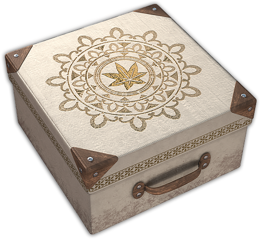 Decorative Keepsake Boxwith Mandala Design PNG