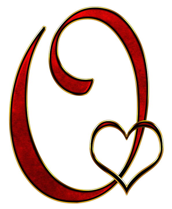 Decorative Letter Cwith Heart PNG