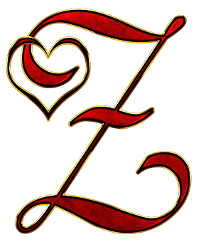 Decorative Letter Ewith Heart PNG