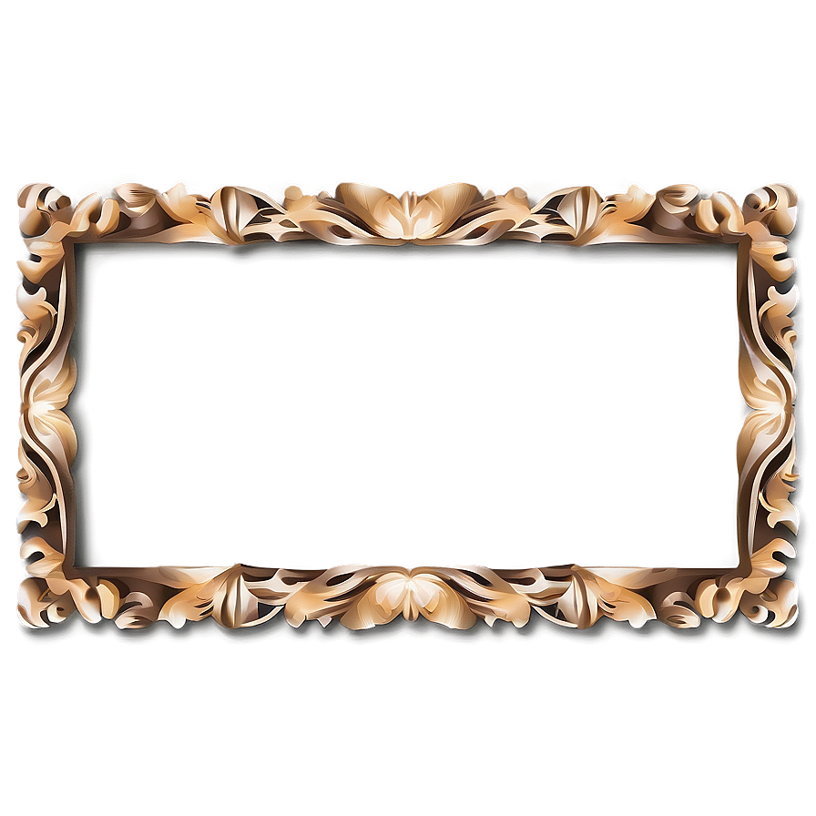 Decorative Line Border Frame Png Akn PNG