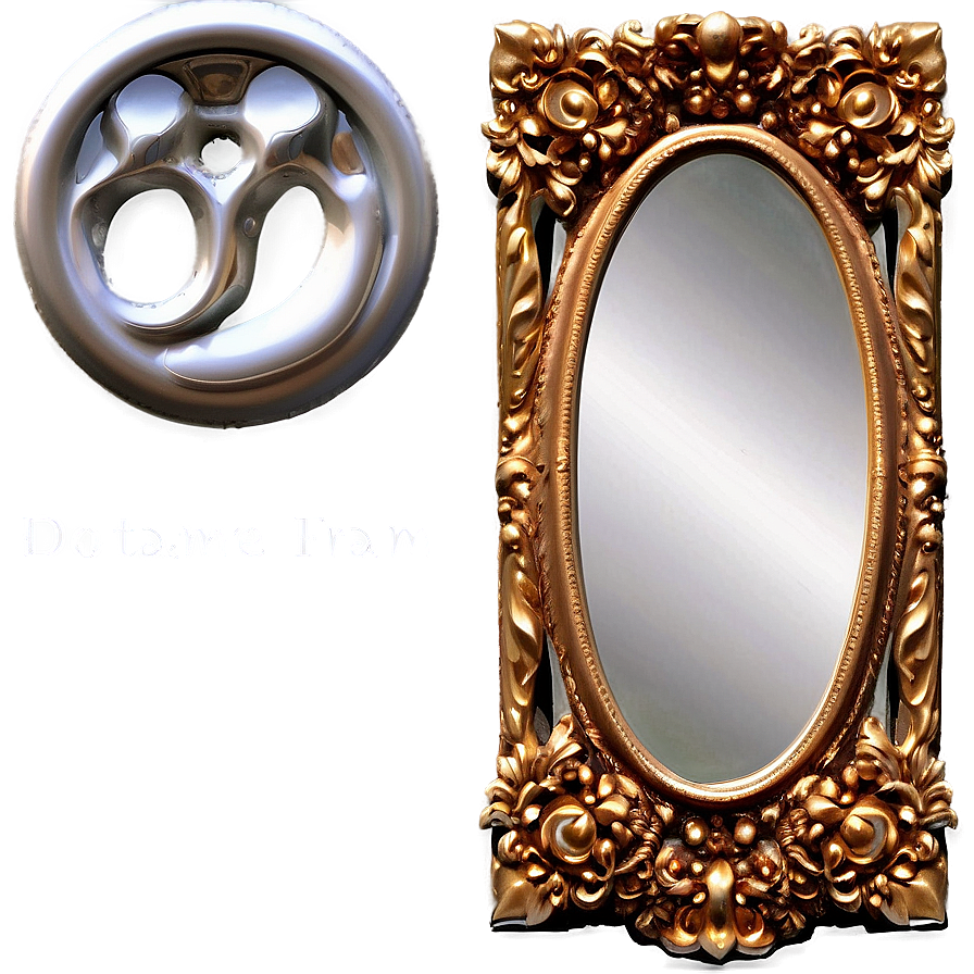Decorative Mirror Frame Png 06212024 PNG
