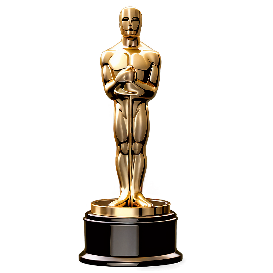 Decorative Oscar Award Png 06202024 PNG