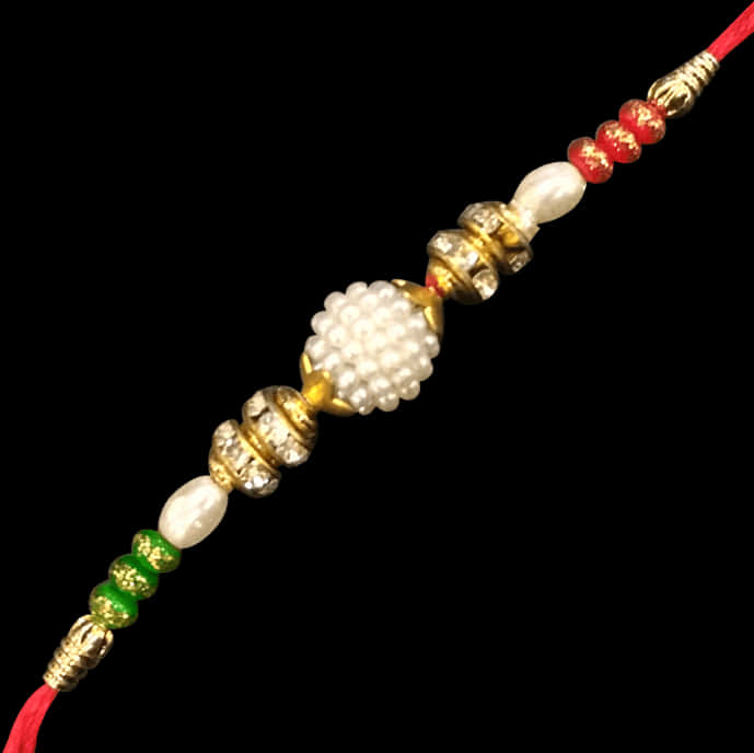 Decorative Rakhi Bracelet Design PNG