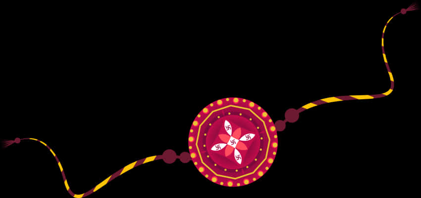 Decorative Rakhi Design PNG