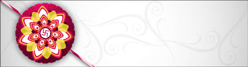 Decorative Rakhi Design Banner PNG