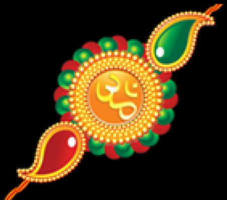 Decorative Rakhi Design PNG