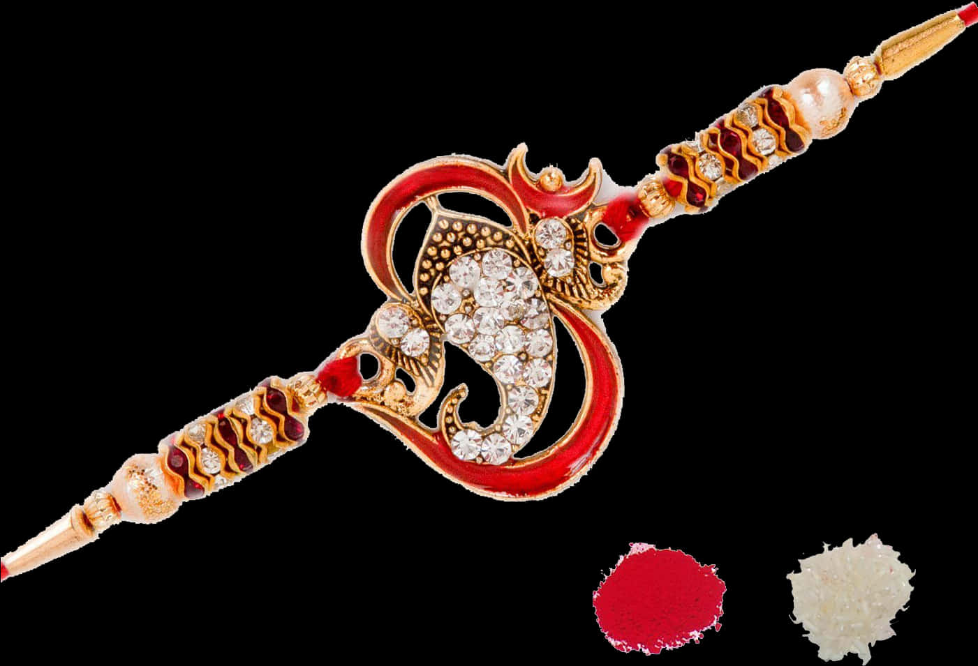 Decorative Rakhiwith Stonesand Beads.jpg PNG