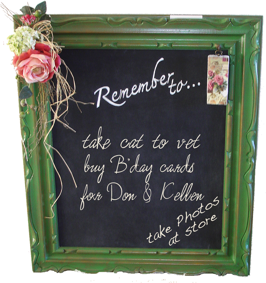 Decorative Reminder Blackboard PNG