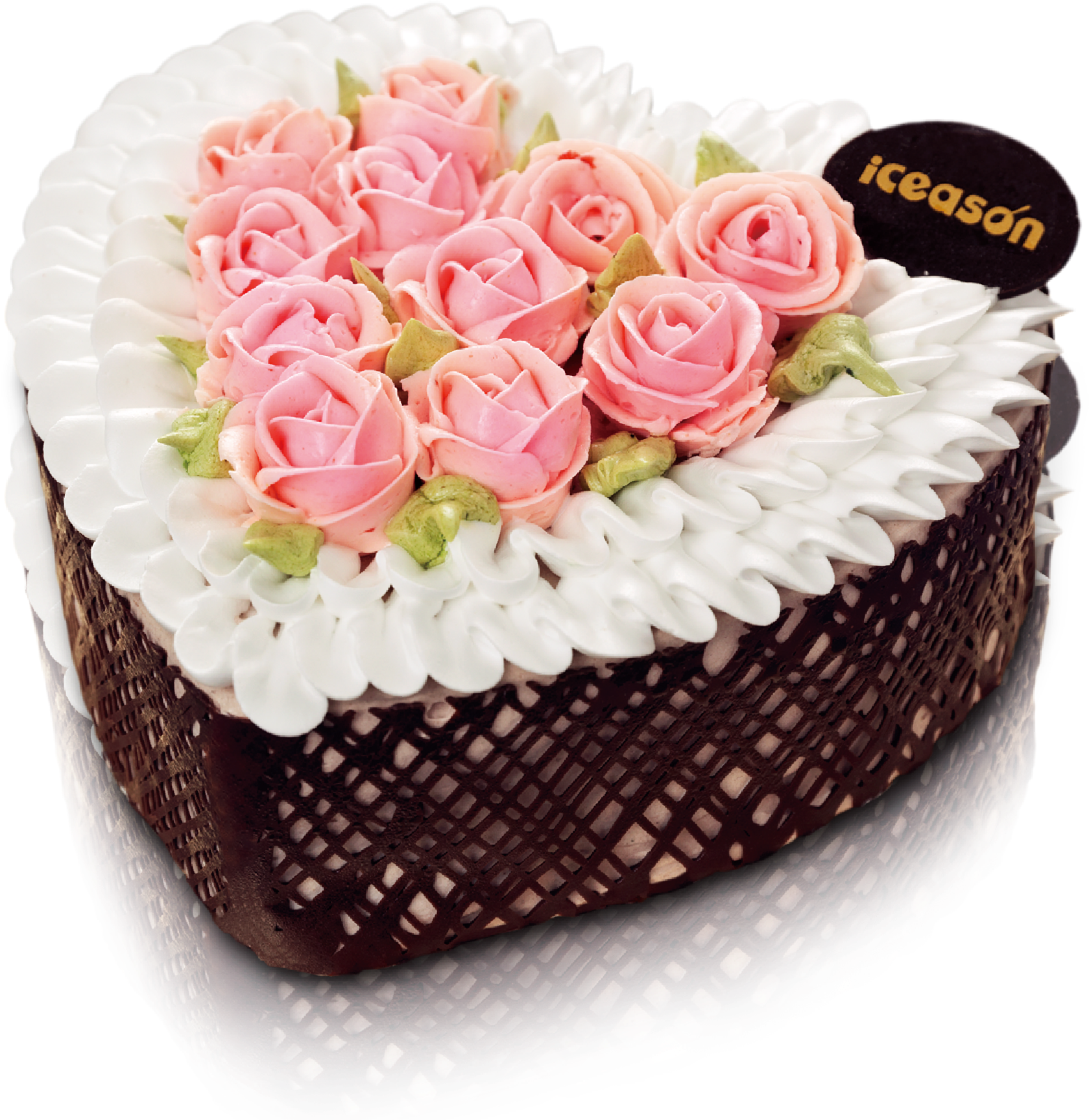 Decorative Rose Cake Design PNG