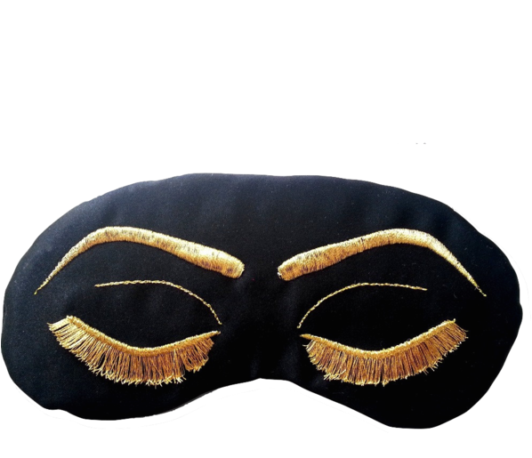 Decorative Sleep Maskwith Eyelashes SVG