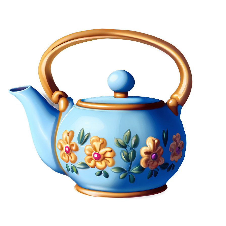 Decorative Teapot Png 06132024 PNG