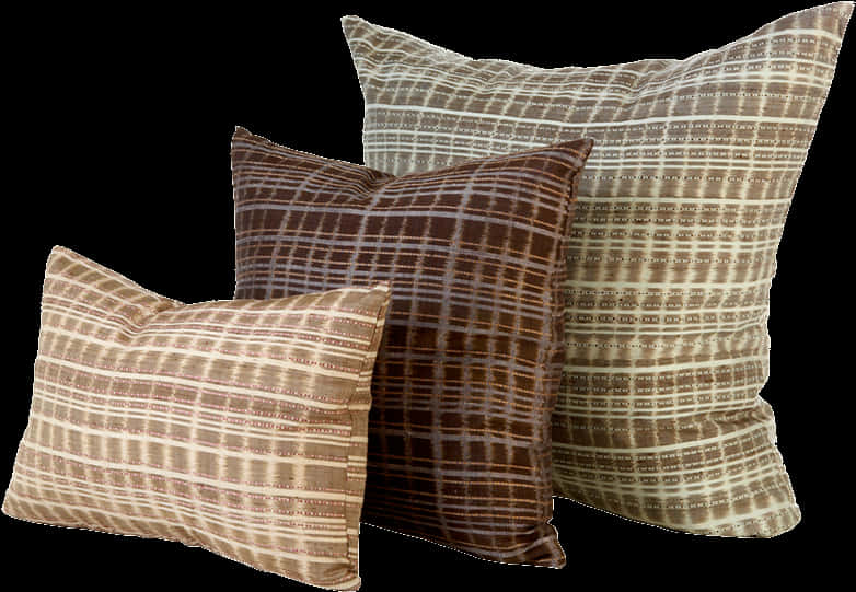 Decorative Throw Pillows Set PNG