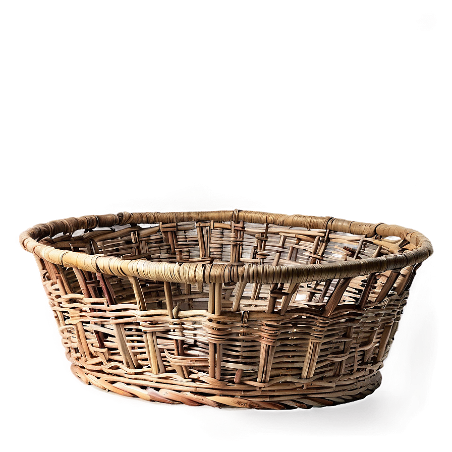 Decorative Wicker Laundry Basket Png Frk96 PNG