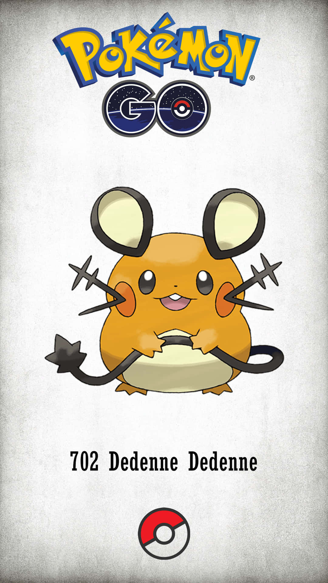 Dedennepokemon Go Logo: Dedenne Pokemon Go-logotypen Wallpaper