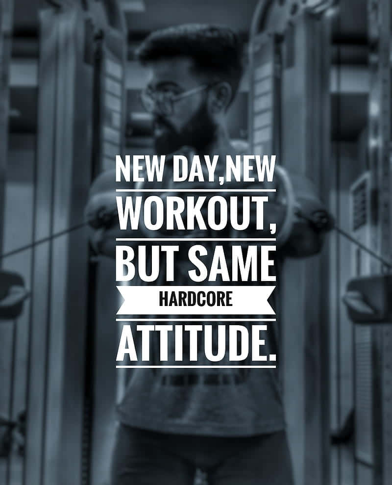 Dedicated Gym Goer Quote Wallpaper