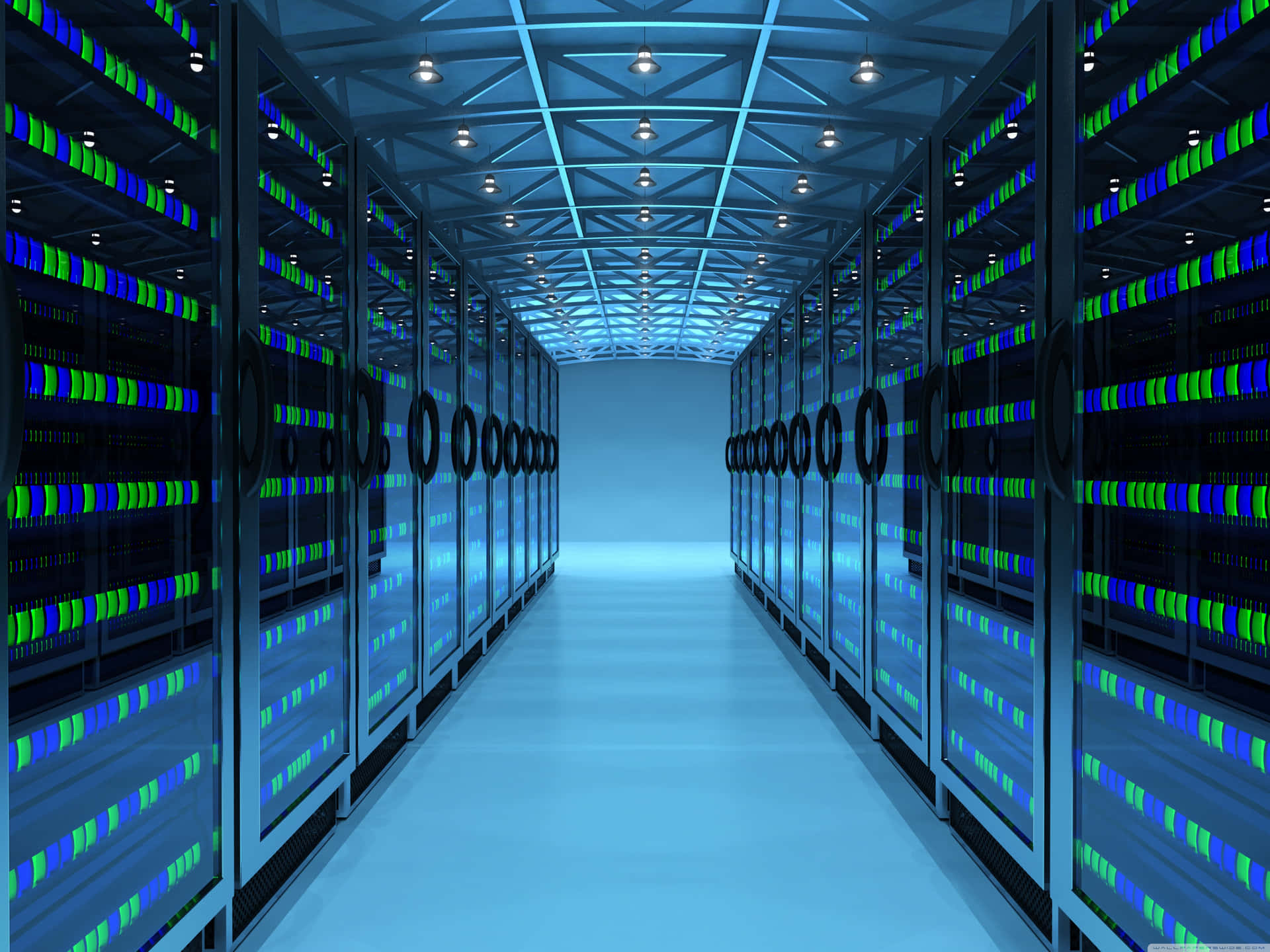 Dedicated High Tech Data Servers Wallpaper