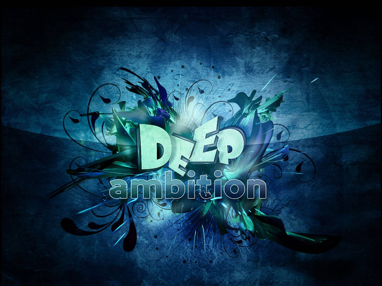 Deep Ambition D Blue Shades Wallpaper