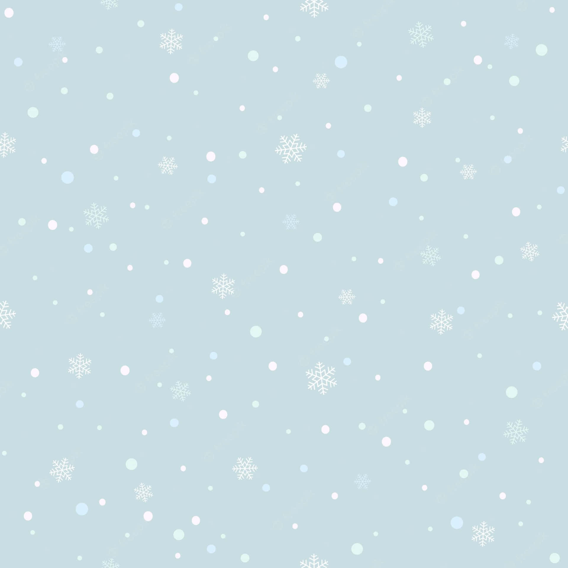 Deep Blue Christmas Background With Snowflakes