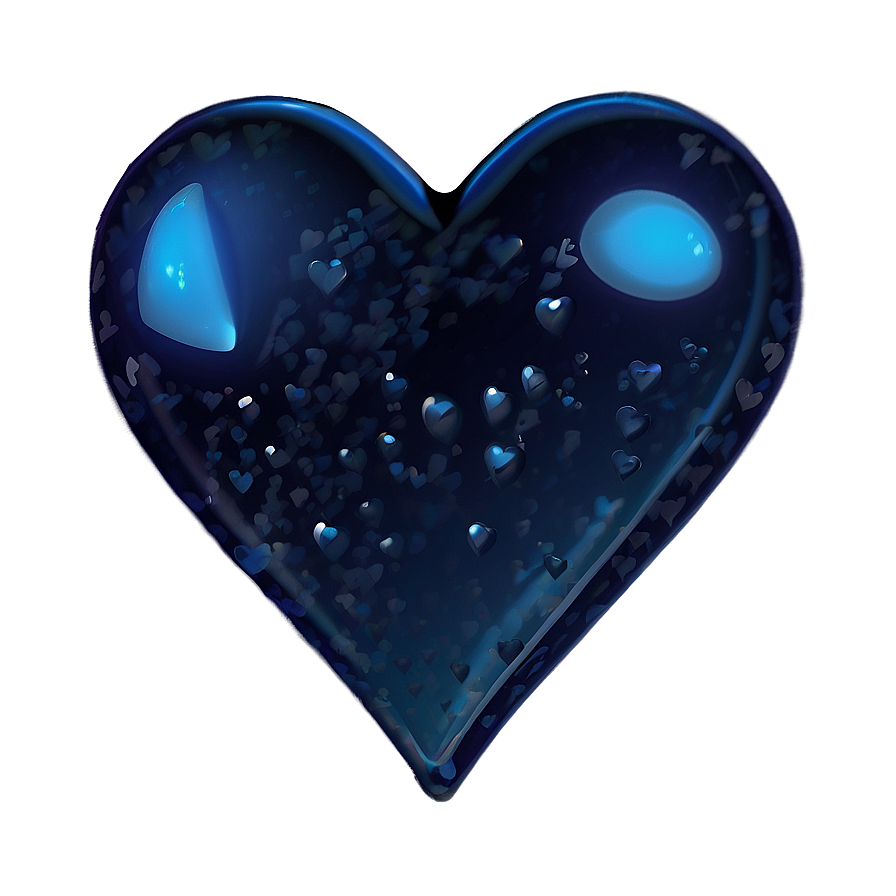 Deep Blue Love Emoji Png 06272024 PNG